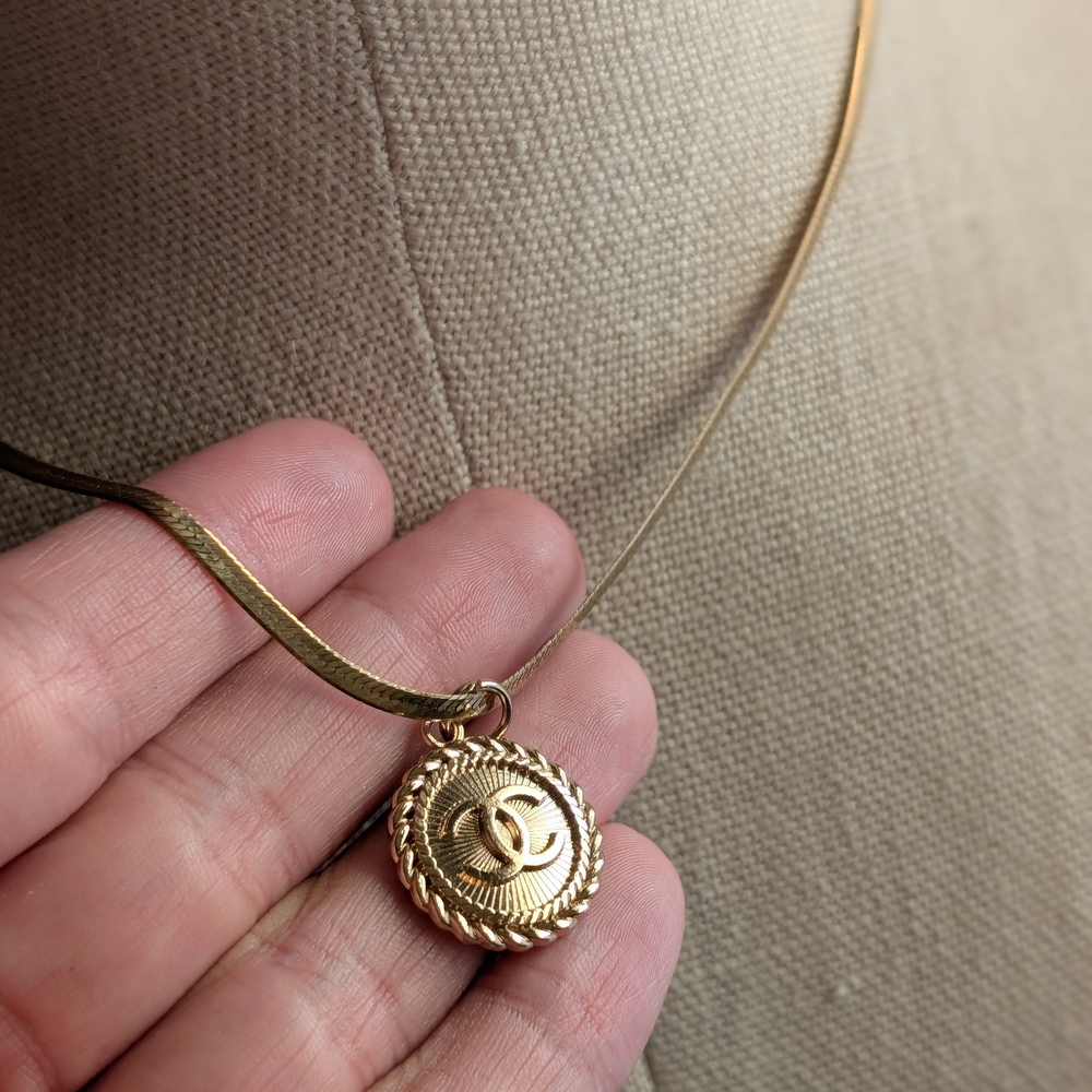 Vintage CC Chanel Pendant